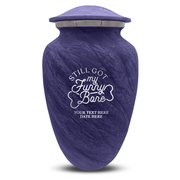 Custom Human Urns - Soft Whisper Collection - Simple Humor Design - Distressed Finish - 200 Cubic Inch