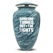 Custom Human Urns - Soft Whisper Collection - Simple Humor Design - Distressed Finish - 200 Cubic Inch