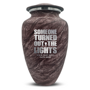 Custom Human Urns - Soft Whisper Collection - Simple Humor Design - Distressed Finish - 200 Cubic Inch
