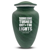 Custom Human Urns - Soft Whisper Collection - Simple Humor Design - Distressed Finish - 200 Cubic Inch