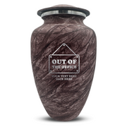 Custom Human Urns - Soft Whisper Collection - Funny Office Design - Distressed Finish - 200 Cubic Inch