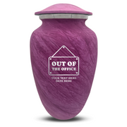 Custom Human Urns - Soft Whisper Collection - Funny Office Design - Distressed Finish - 200 Cubic Inch
