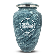 Custom Human Urns - Soft Whisper Collection - Funny Tech Design - Distressed Finish - 200 Cubic Inch