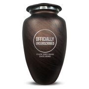 Custom Human Urns - Soft Whisper Collection - Funny Tech Design - Distressed Finish - 200 Cubic Inch