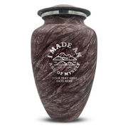 Custom Human Urns - Soft Whisper Collection - Dark Humor Design - Distressed Finish - 200 Cubic Inch