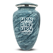 Custom Human Urns - Soft Whisper Collection - Dark Humor Design - Distressed Finish - 200 Cubic Inch