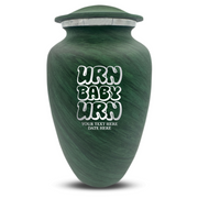 Custom Human Urns - Soft Whisper Collection - Dark Humor Design - Distressed Finish - 200 Cubic Inch