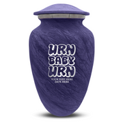 Custom Human Urns - Soft Whisper Collection - Dark Humor Design - Distressed Finish - 200 Cubic Inch
