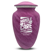 Custom Human Urns - Soft Whisper Collection - Simple Humor Design - Distressed Finish - 200 Cubic Inch