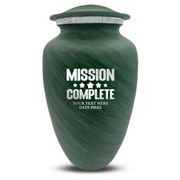 Custom Human Urns - Soft Whisper Collection - Funny Gaming Design - Distressed Finish - 200 Cubic Inch
