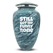 Custom Human Urns - Soft Whisper Collection - Simple Humor Design - Distressed Finish - 200 Cubic Inch