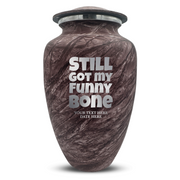 Custom Human Urns - Soft Whisper Collection - Simple Humor Design - Distressed Finish - 200 Cubic Inch
