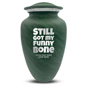 Custom Human Urns - Soft Whisper Collection - Simple Humor Design - Distressed Finish - 200 Cubic Inch