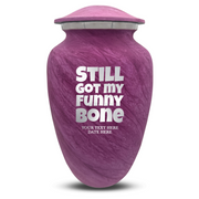 Custom Human Urns - Soft Whisper Collection - Simple Humor Design - Distressed Finish - 200 Cubic Inch