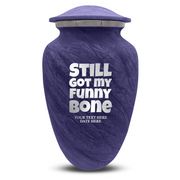Custom Human Urns - Soft Whisper Collection - Simple Humor Design - Distressed Finish - 200 Cubic Inch