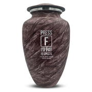 Custom Human Urns - Soft Whisper Collection - Funny Gaming Design - Distressed Finish - 200 Cubic Inch