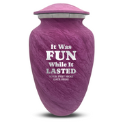 Custom Human Urns - Soft Whisper Collection - Dark Humor Design - Distressed Finish - 200 Cubic Inch