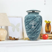 Custom Human Urns - Soft Whisper Collection - Funny Eyes Design - Distressed Finish - 200 Cubic Inch