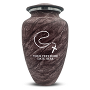 Custom Human Urns - Soft Whisper Collection - Rosary Design - Distressed Finish - 200 Cubic Inch