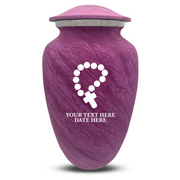 Custom Human Urns - Soft Whisper Collection - Rosary Design - Distressed Finish - 200 Cubic Inch