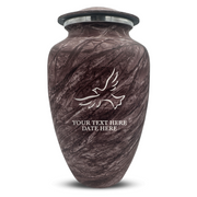 Custom Human Urns - Soft Whisper Collection - Memorial Dove Design - Distressed Finish - 200 Cubic Inch
