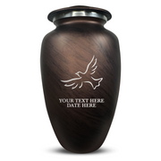 Custom Human Urns - Soft Whisper Collection - Memorial Dove Design - Distressed Finish - 200 Cubic Inch