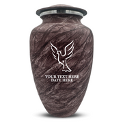 Custom Human Urns - Soft Whisper Collection - Memorial Dove Design - Distressed Finish - 200 Cubic Inch