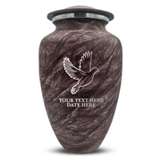Custom Human Urns - Soft Whisper Collection - Memorial Dove Design - Distressed Finish - 200 Cubic Inch