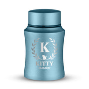 Custom Small Pet Urn for Small Cats - Laser Engraved - Fit up to 10lbs - Powder Coated Stainless Steel Urn