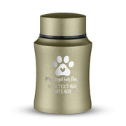 Custom Small Pet Urn for Small Cats - Laser Engraved - Fit up to 10lbs - Powder Coated Stainless Steel Urn
