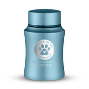 Custom Small Pet Urn for Small Cats - Laser Engraved - Fit up to 10lbs - Powder Coated Stainless Steel Urn