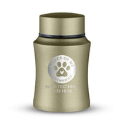 Custom Small Pet Urn for Small Cats - Laser Engraved - Fit up to 10lbs - Powder Coated Stainless Steel Urn