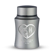 Custom Small Pet Urn for Hamsters - Laser Engraved - Fit up to 10lbs - Powder Coated Stainless Steel Urn