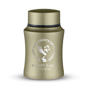 Custom Small Pet Urn for Rabbits - Laser Engraved - Fit up to 10lbs - Powder Coated Stainless Steel Urn