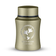 Custom Small Pet Urn for Brids - Laser Engraved - Fit up to 10lbs - Powder Coated Stainless Steel Urn