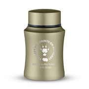 Custom Small Pet Urn for Guinea Pigs - Laser Engraved - Fit up to 10lbs - Powder Coated Stainless Steel Urn