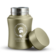 Custom Small Pet Urn for Gerbils - Laser Engraved - Fit up to 10lbs - Powder Coated Stainless Steel Urn