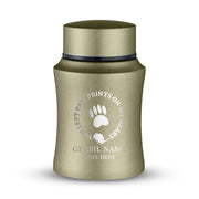 Custom Small Pet Urn for Gerbils - Laser Engraved - Fit up to 10lbs - Powder Coated Stainless Steel Urn