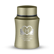 Custom Small Pet Urn for Small Cats - Laser Engraved - Fit up to 10lbs - Powder Coated Stainless Steel Urn