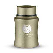 Custom Small Pet Urn for Small Cats - Laser Engraved - Fit up to 10lbs - Powder Coated Stainless Steel Urn