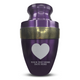 Elite Human Cremation Urn – 200 Cubic Inch – Aluminum with Gold Inlay | Traditional Memorial