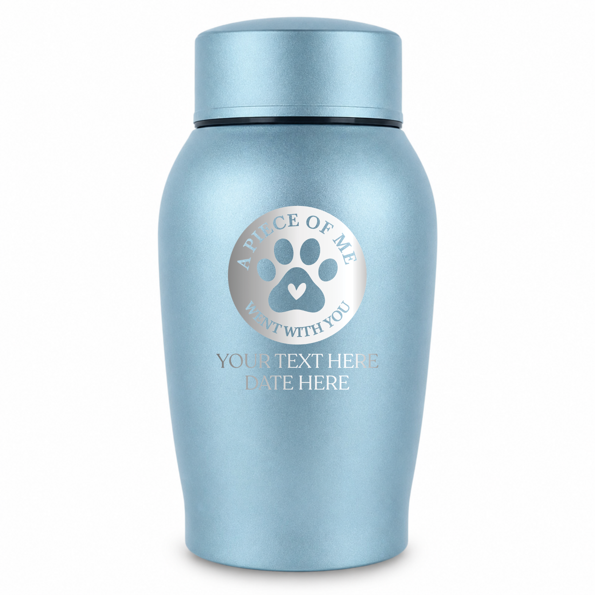 Medium Custom Cat Urn – 50 Cubic Inch – Stainless Steel | Classic Cat Memorial