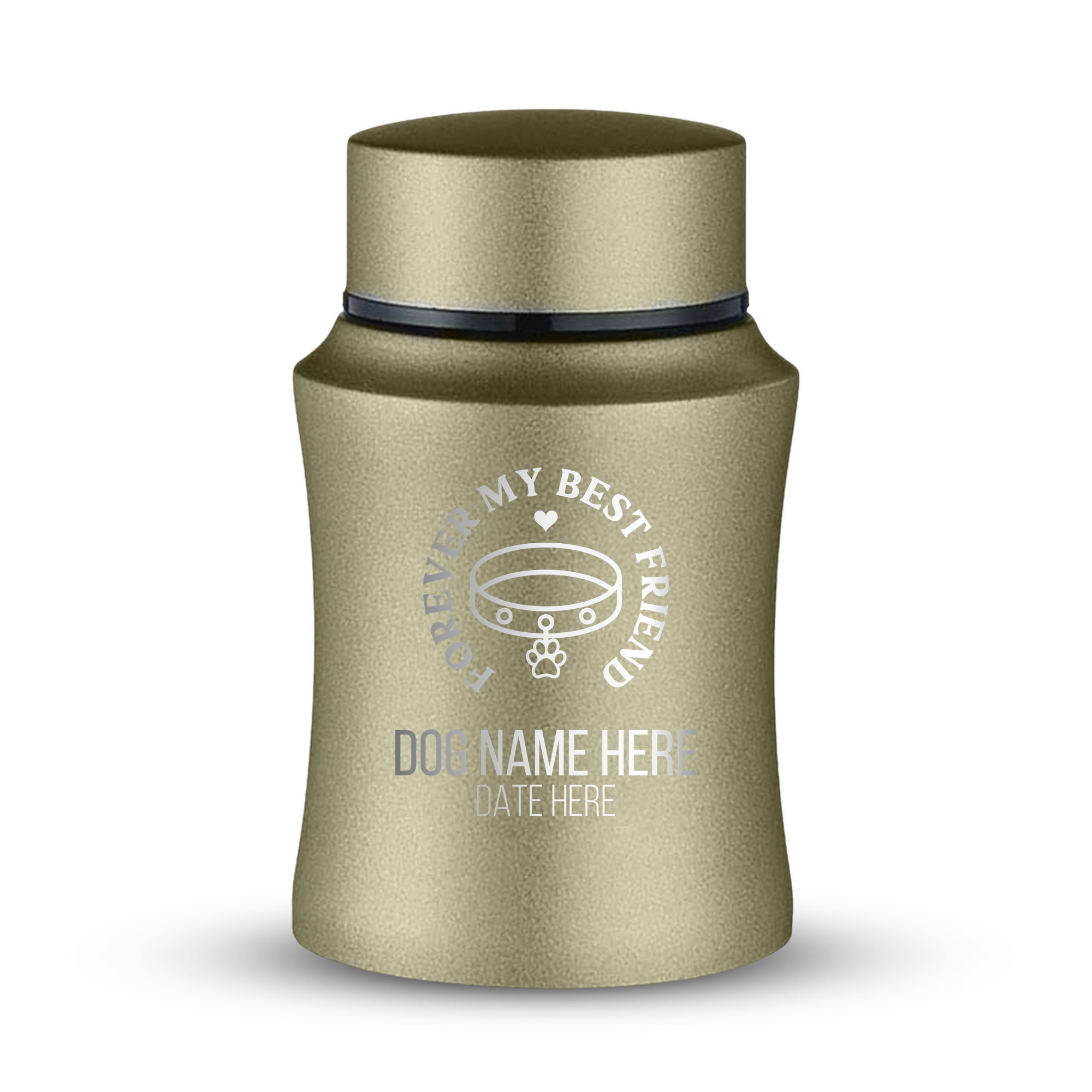 Prestige Pet Cremation Urn – Powder Coated Stainless Steel – 10 lb Capacity | Memorial Theme