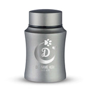 Custom Small Pet Urn for Small Dogs - Laser Engraved - Fit up to 10lbs - Powder Coated Stainless Steel Urn