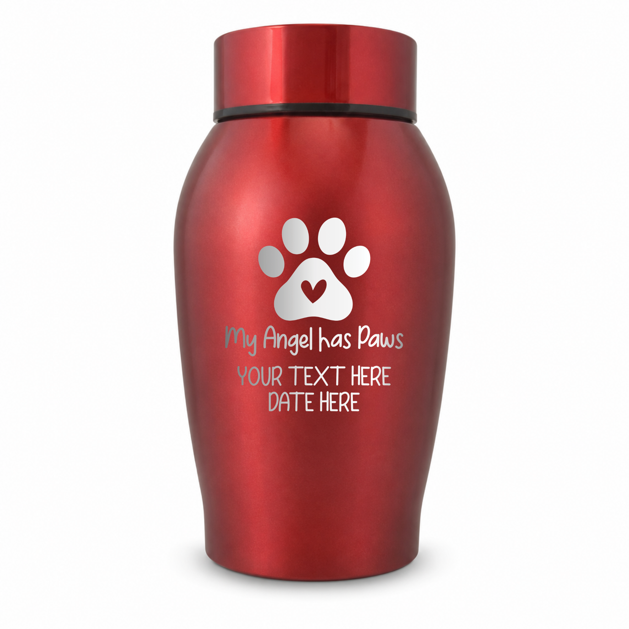 Medium Custom Cat Urn – 50 Cubic Inch – Stainless Steel | Classic Cat Memorial