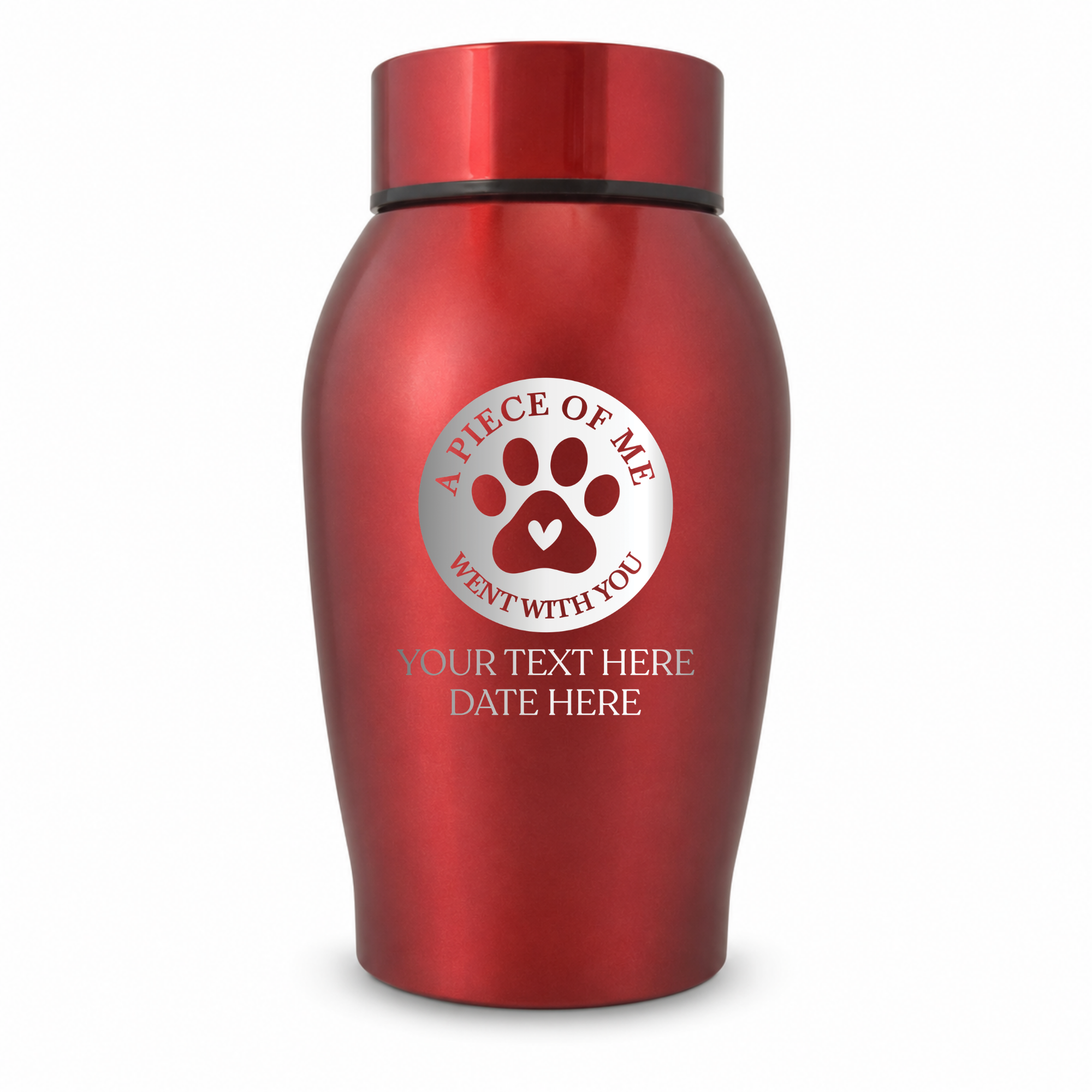 Medium Custom Cat Urn – 50 Cubic Inch – Stainless Steel | Classic Cat Memorial