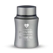 Custom Small Pet Urn for Small Dogs - Laser Engraved - Fit up to 10lbs - Powder Coated Stainless Steel Urn
