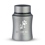 Custom Small Pet Urn for Small Dogs - Laser Engraved - Fit up to 10lbs - Powder Coated Stainless Steel Urn