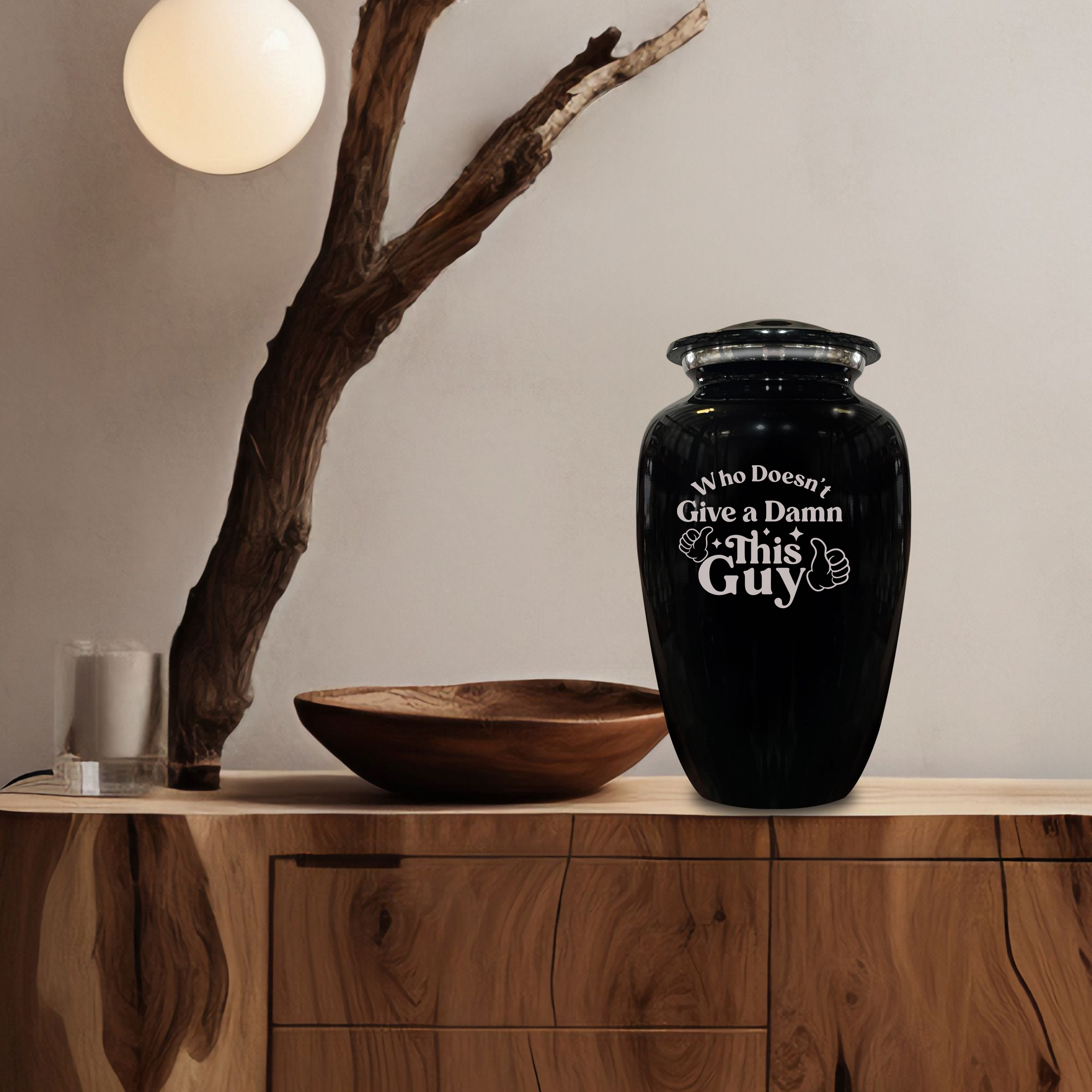 Splendor Human Cremation Urn - 200 Cubic Inch Capacity - Metal | Dark Humor Collection