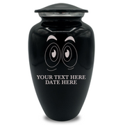 Splendor Human Cremation Urn – 200 Cubic Inch Capacity – Metal | Funny Eyes